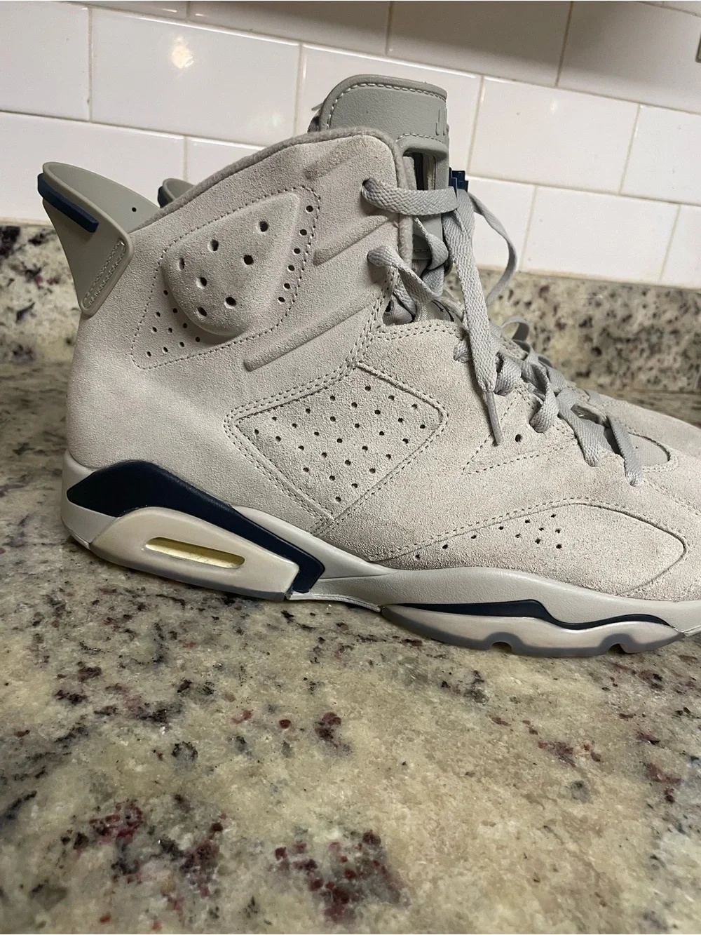 Air Jordan 6 Retro Georgetown sneaker shoes high top suede tongue brand men 13